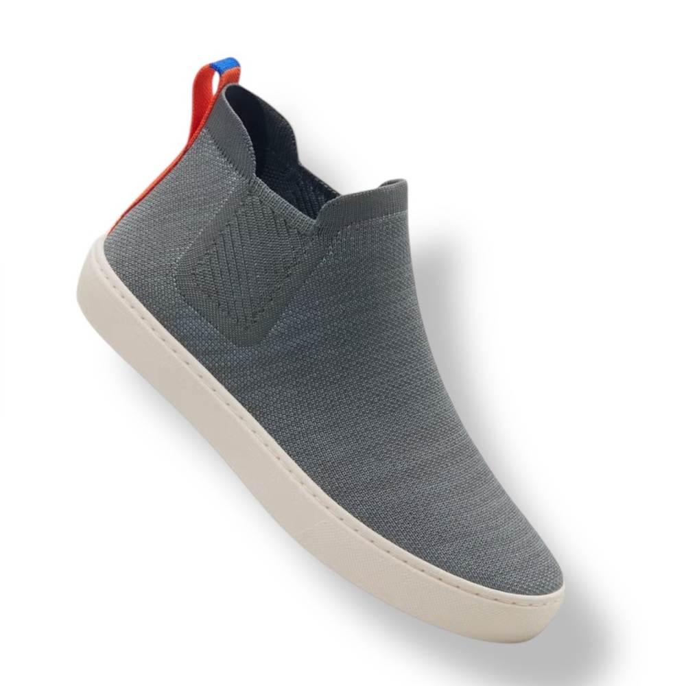 Rothy’s The Chelsea Fog Melange Gray Knit Ankle Sneaker Bootie Women’s 7.5